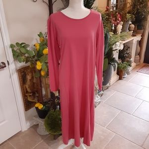 LAND'S END, Cotton, LS Maxi, Size Regular Medium 10-12